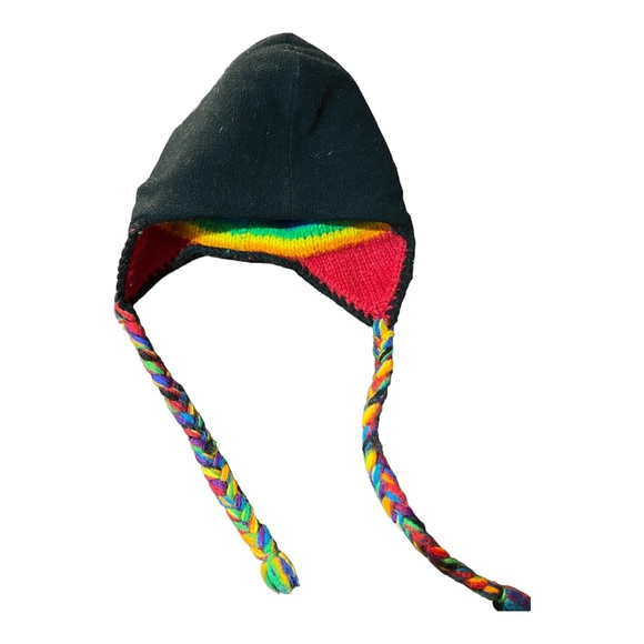 Wool knitted hat with fleece with Micro Fleece Lining, Ear Flaps, Beanie/ - Picture 6 of 10